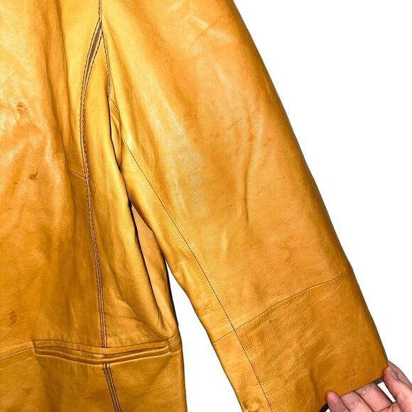 Lafayette 148 Genuine Leather Jacket Size 12 *Flawed - Picture 12 of 14